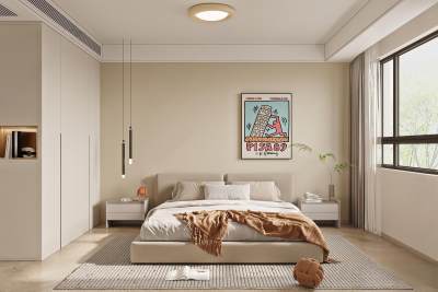 现代卧室3D模型下载